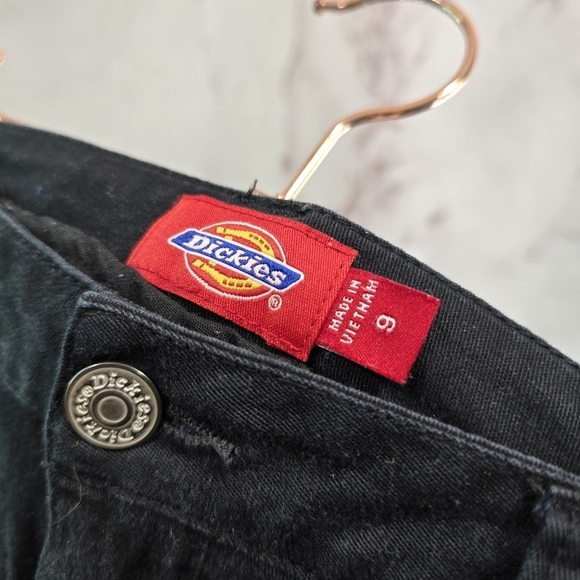 Dickies Jeans Women 9 X 30 Black Bootcut Flare Wide Y2K Pant Grunge Workwear - Picture 3 of 11